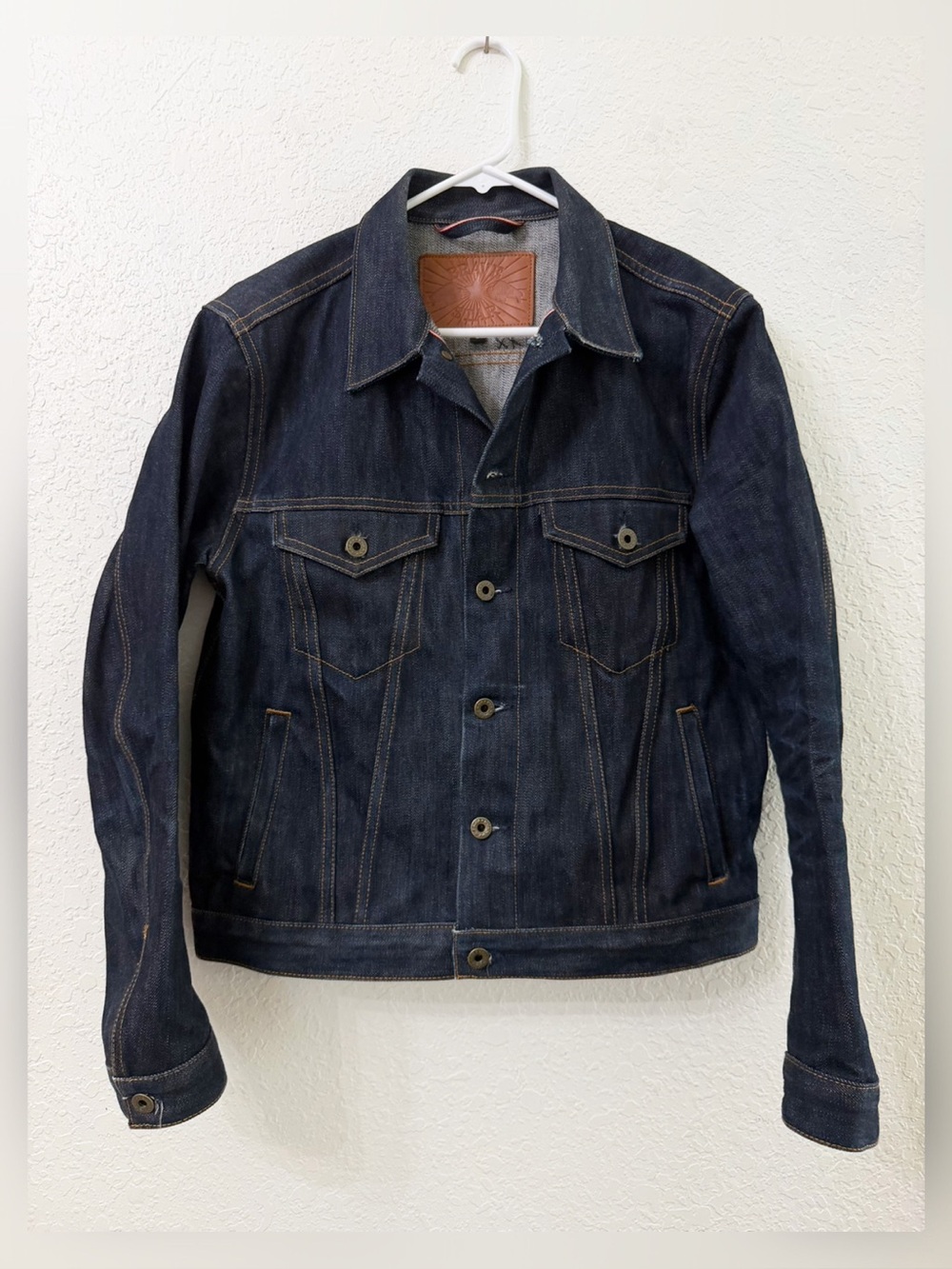 Brave Star Selvage Ironside Trucker Denim Jean Jacket - S